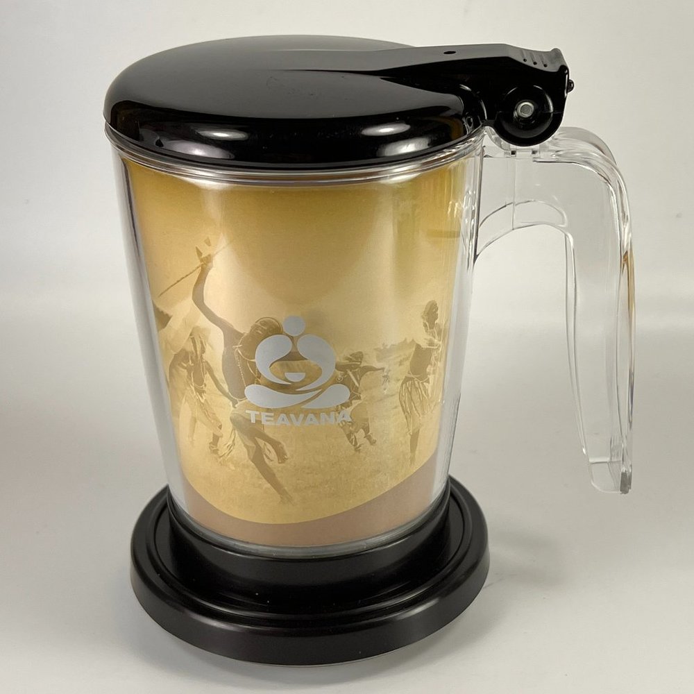 Teavana Tea Maker Steeper Infuser Perfect Tea Perfectea Clear Black 16oz